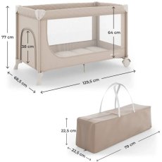 Кровать-манеж Leody Up, Kinderkraft (Beige)