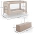 Кровать-манеж Leody Up, Kinderkraft (Beige)