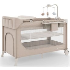 Кровать-манеж с пеленатором Leody Up, Kinderkraft (Beige)