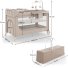 Кровать-манеж с пеленатором Leody Up, Kinderkraft (Beige)