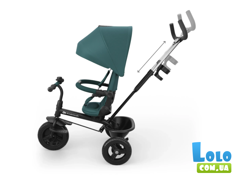 Трехколесный велосипед Aston 2 Plus, Kinderkraft (Green)