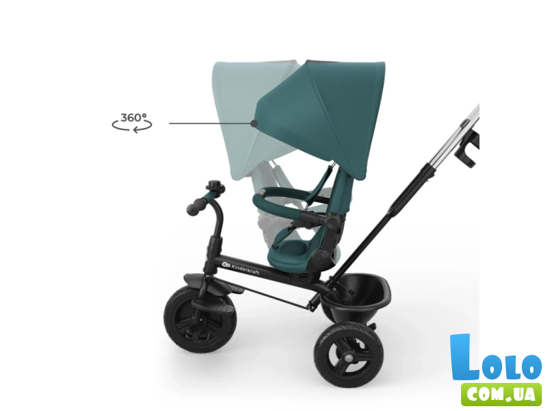 Трехколесный велосипед Aston 2 Plus, Kinderkraft (Green)