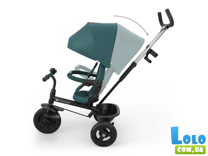 Трехколесный велосипед Aston 2 Plus, Kinderkraft (Green)