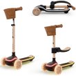 Самокат детский трехколесный 2-в-1 Raket Up Beige, Kinderkraft (бежевый)