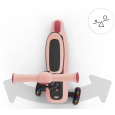 Самокат детский трехколесный Halley 2 Rose Pink, Kinderkraft (розовый)