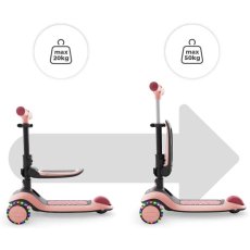 Самокат детский трехколесный Halley 2 Rose Pink, Kinderkraft (розовый)