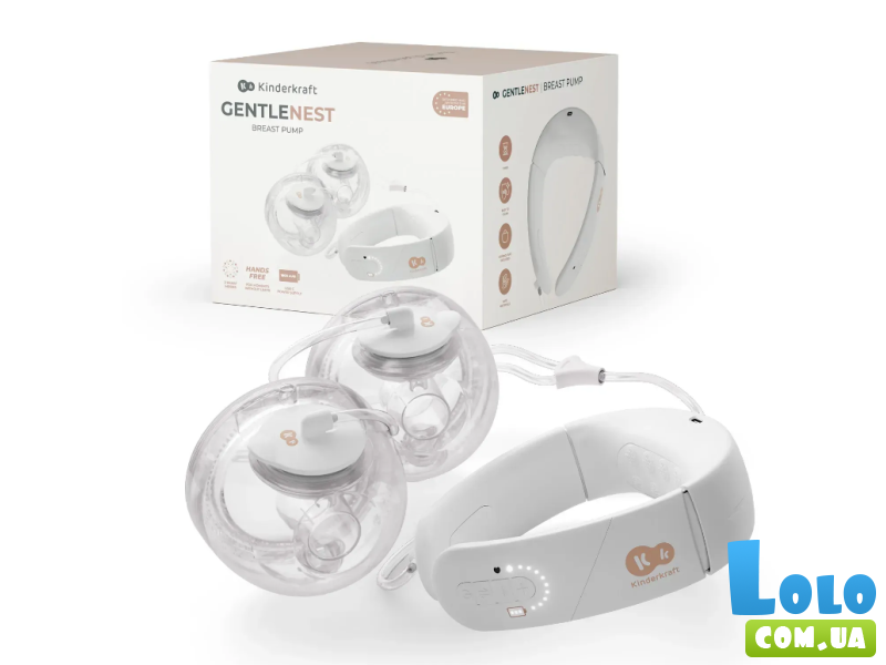 Двойной электрический молокоотсос GentleNest, Kinderkraft