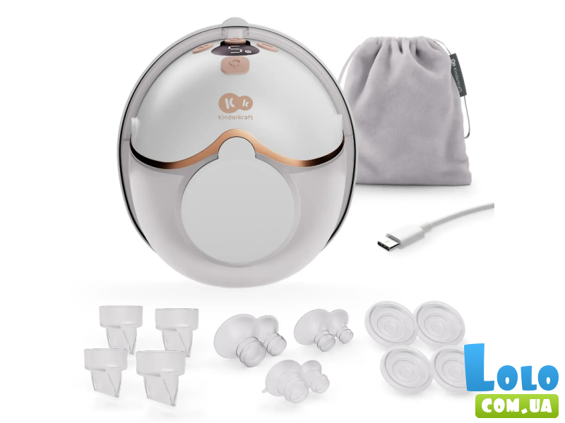 Электрический молокоотсос MamaFlow, Kinderkraft (Gold)