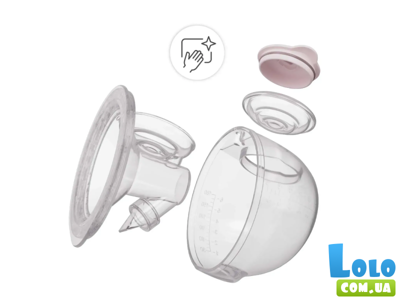 Двойной электрический молокоотсос GentleFlow, Kinderkraft (Pink)