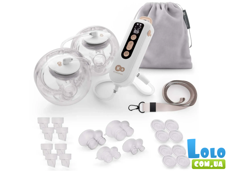 Двойной электрический молокоотсос GentleFlow, Kinderkraft (Gold)