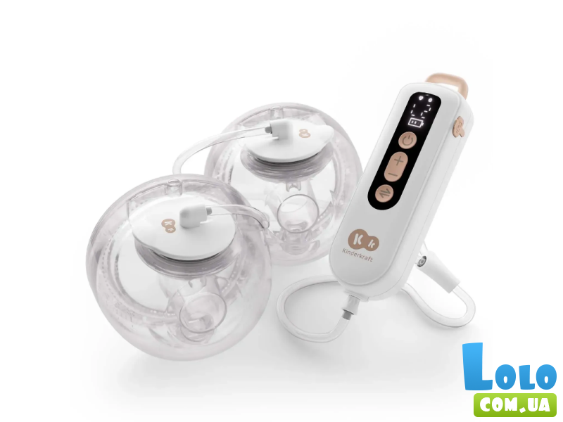 Двойной электрический молокоотсос GentleFlow, Kinderkraft (Gold)