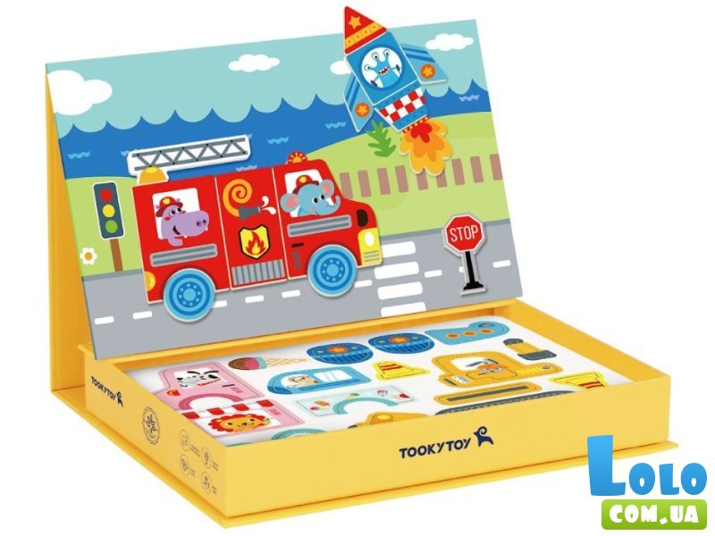 Магнитный набор Транспорт, Tooky Toy