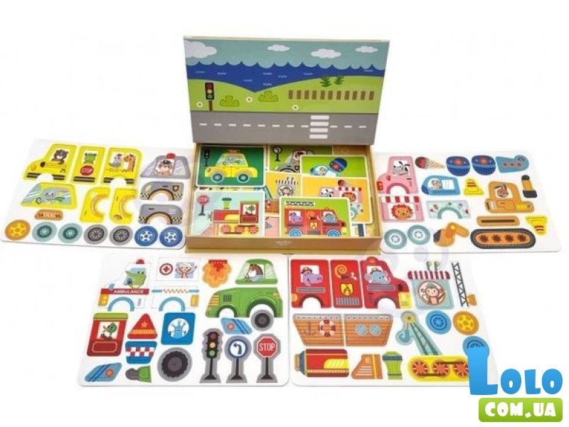 Магнитный набор Транспорт, Tooky Toy