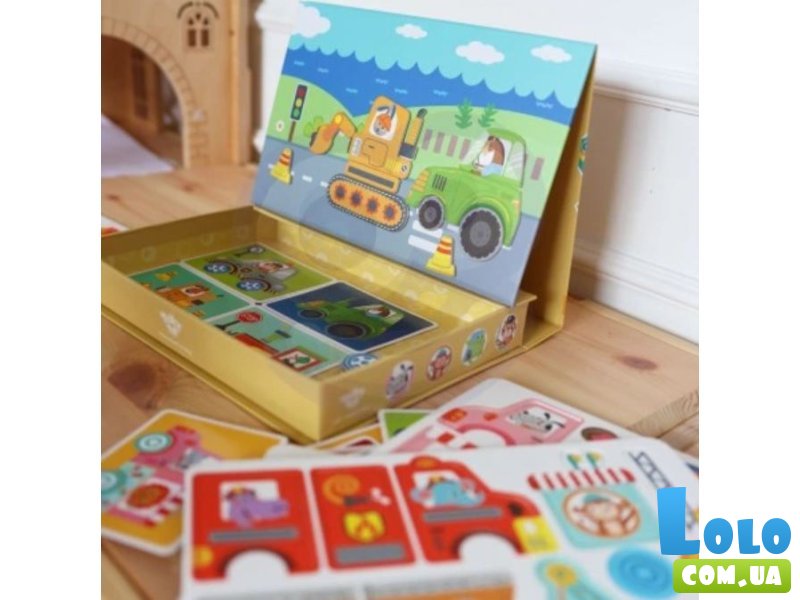 Магнитный набор Транспорт, Tooky Toy