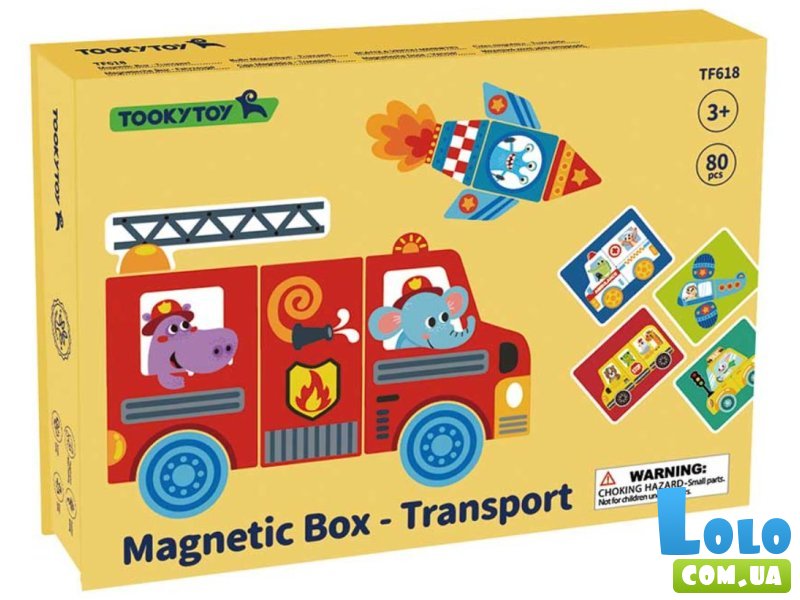 Магнитный набор Транспорт, Tooky Toy