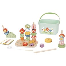 Развивающий набор 5в1 Монтессори Волшебный сад с крышкой-вкладыш, Tooky Toy