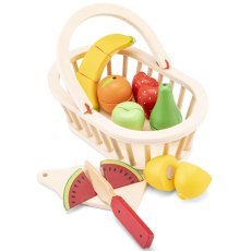 Игровой деревянный набор Корзина с фруктами, New Classic Toys