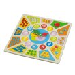 Деревянный пазл Часы, New Classic Toys, 24 эл.