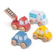 Набор деревянных машин Город, New Classic Toys