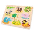 Деревянный пазл Сафари, New Classic Toys, 8 эл.