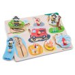 Деревянный пазл Пожарная бригада, New Classic Toys, 8 эл.