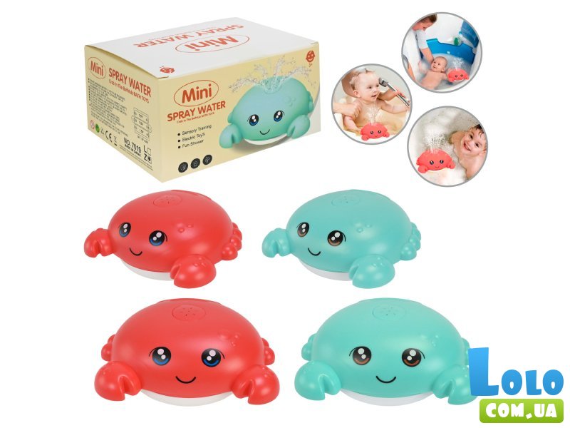 Игрушка для купания Краб-фонтан (в ассортименте)