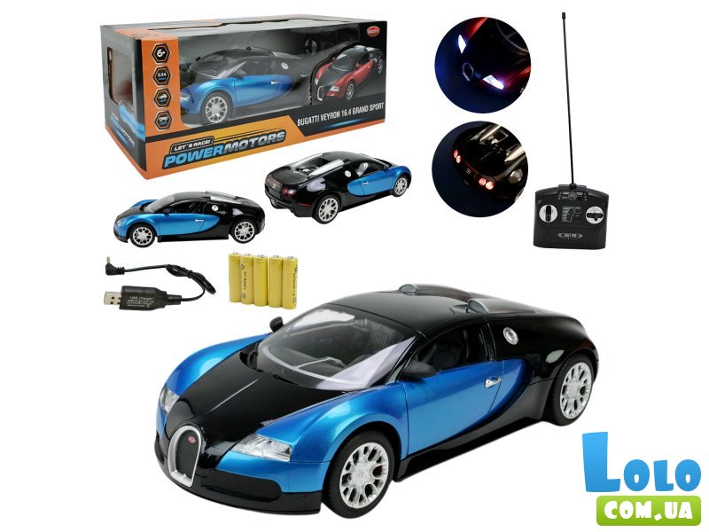 Машина на радиоуправлении Bugatti Veyron (синяя)