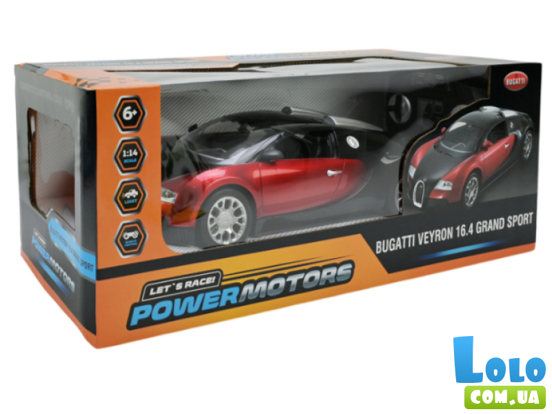 Машина на радиоуправлении Bugatti Veyron (красная)