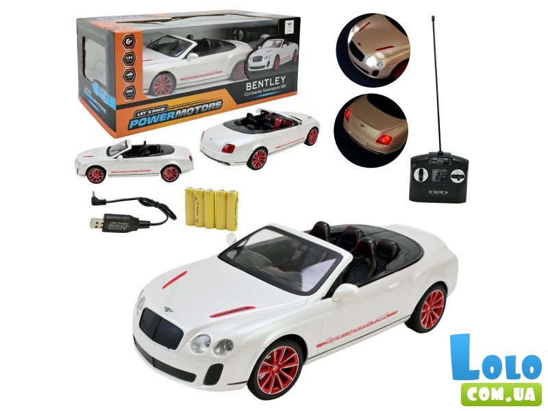Машина на радиоуправлении Bentley Continental Supersports ISR (белая)