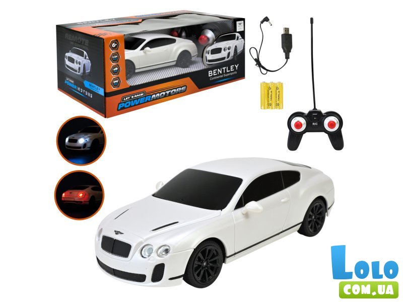 Машина на радиоуправлении Bentley Continental Supersports (белый)