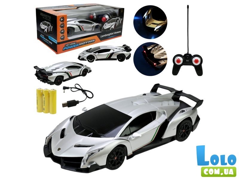Машина на радиоуправлении Lamborghini Veneno (серый)