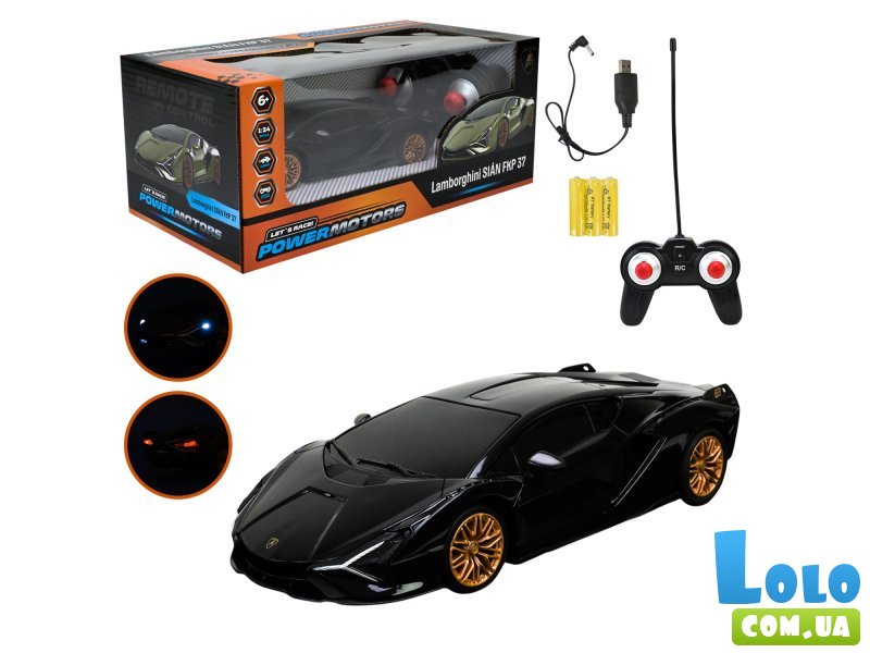 Машина на радиоуправлении Lamborghini Sian (черный)