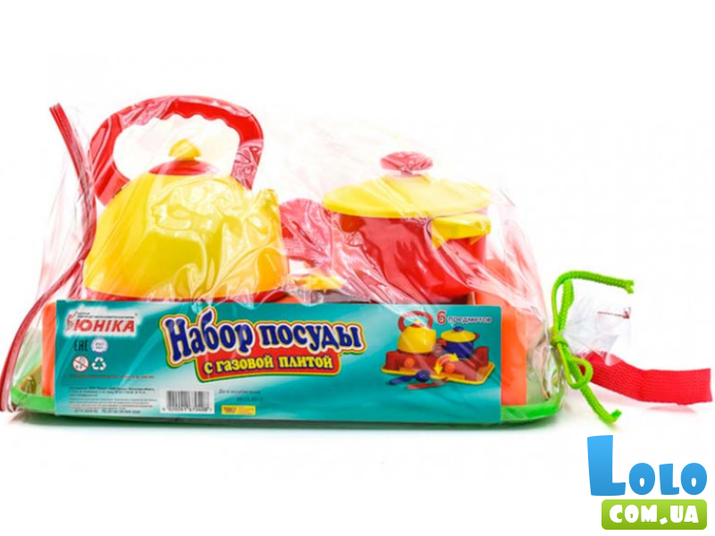 Набор игрушечной посуды, Юника (6 шт.)