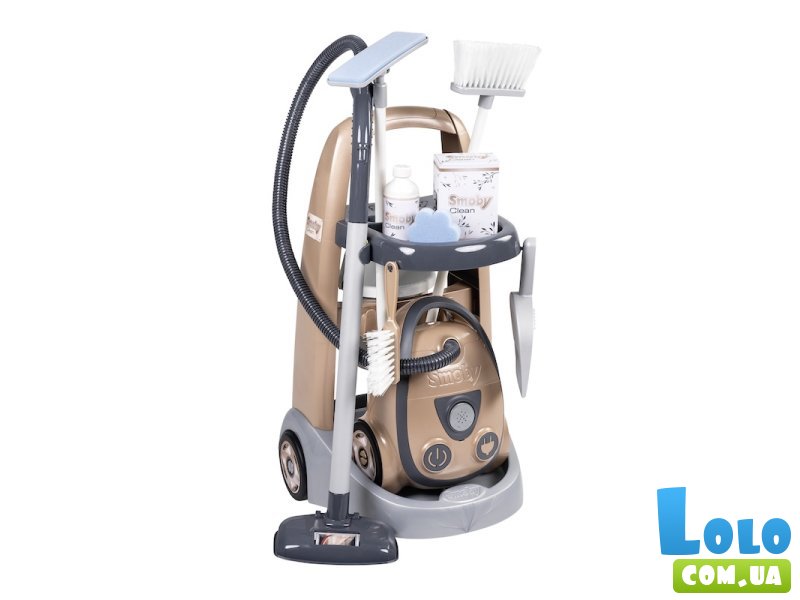 Игровой набор Тележка для уборки с пылесосом Ровента, Smoby