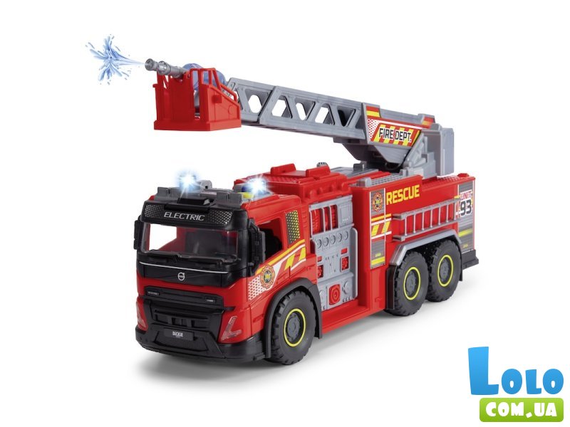 Пожарная машина Вольво с выдвижной стремянкой, Dickie Toys