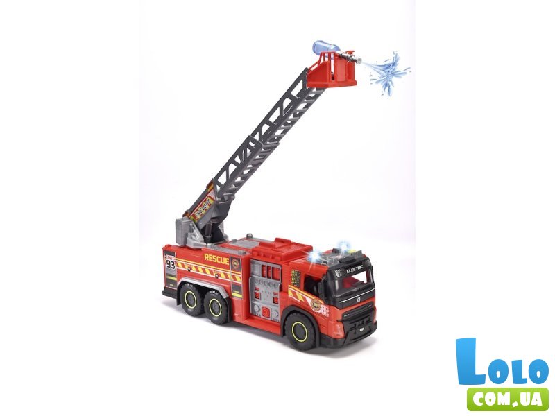 Пожарная машина Вольво с выдвижной стремянкой, Dickie Toys