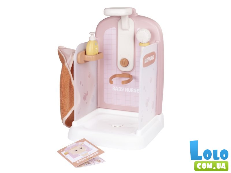 Душевая кабина для куклы Беби Ньорс, Smoby (терракотовая пудра)