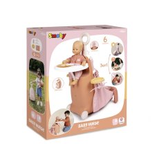Набор Раскладной чемодан 3 в 1 Беби Ньорс, Smoby (терракотовая пудра)