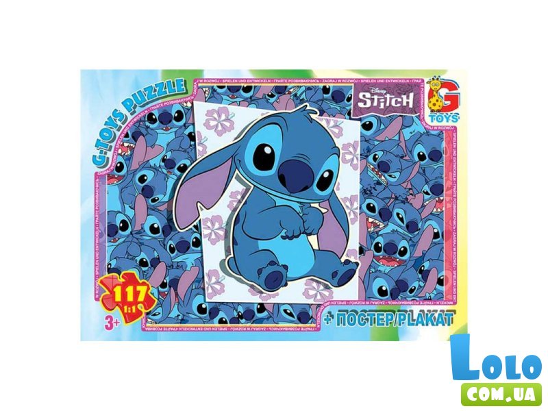 Пазлы Stitch, G-Toys, 117 эл.