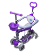 Самокат 5 в 1 Smart Full с родительской ручкой (фиолетовый)