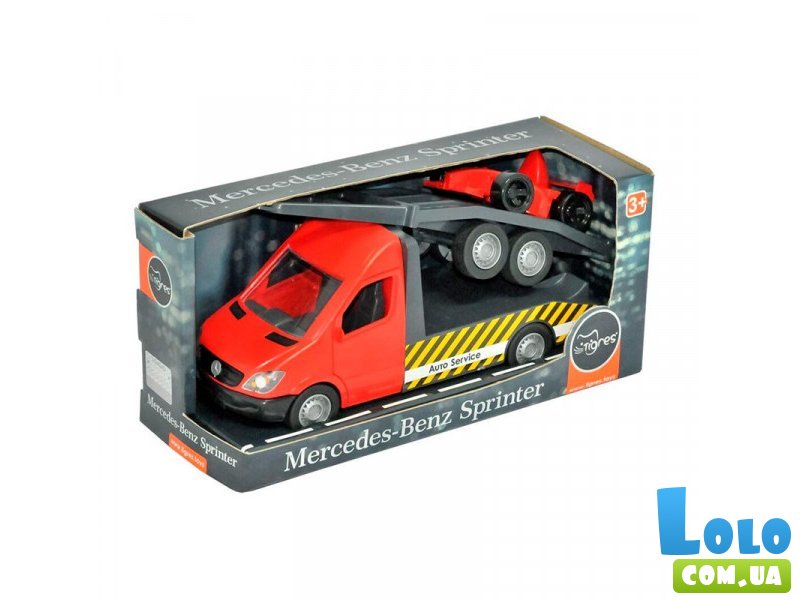 Эвакуатор Mercedes-Benz Sprinter с лафетом, Tigres (красный)