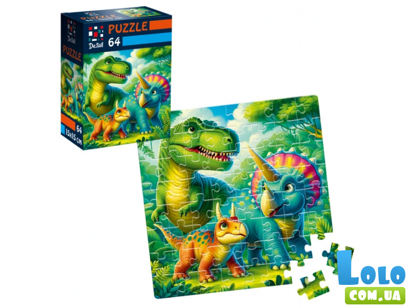 Пазлы Доисторические друзья, Vladi Toys, 64 эл.