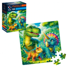 Пазлы Доисторические друзья, Vladi Toys, 64 эл.