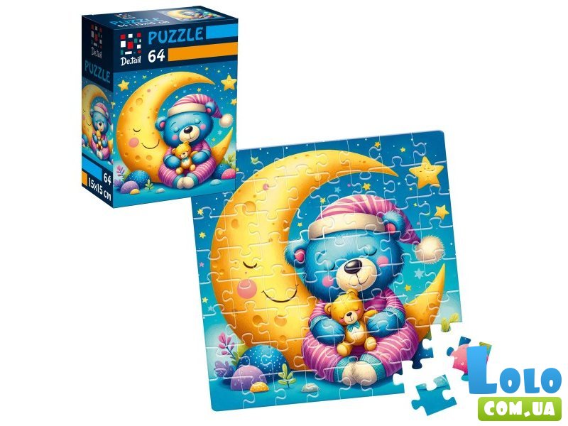 Пазлы Сонный медвежонок, Vladi Toys, 64 эл.