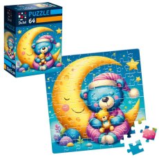 Пазлы Сонный медвежонок, Vladi Toys, 64 эл.