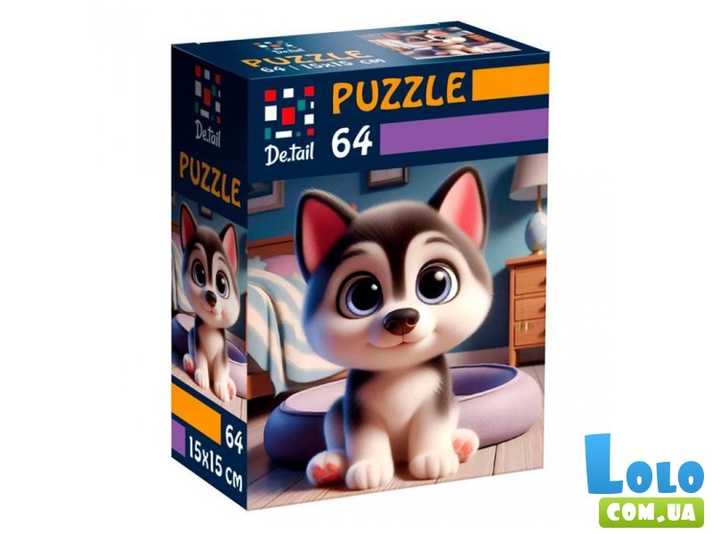 Пазлы Малый хаски, Vladi Toys, 64 эл.