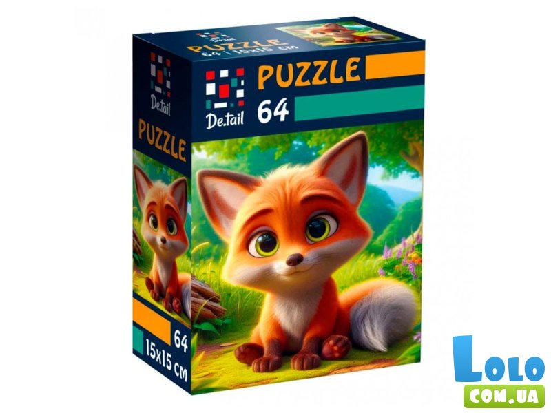 Пазлы Любопытный лисенок, Vladi Toys, 64 эл.