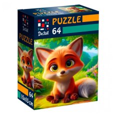 Пазлы Любопытный лисенок, Vladi Toys, 64 эл.