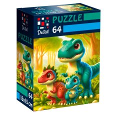 Пазлы Веселые динозаврики, Vladi Toys, 64 эл.
