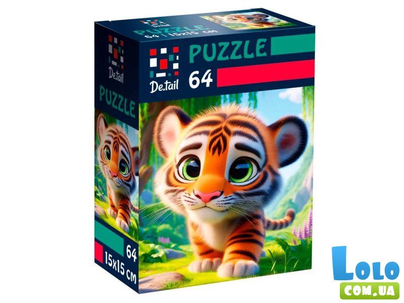 Пазлы Милый тигренок, Vladi Toys, 64 эл.